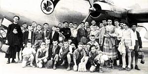 1665- Oran - La Senia - Jeune France2 - Depart pour Saint-Pierre-de-Chartreuse - 1955